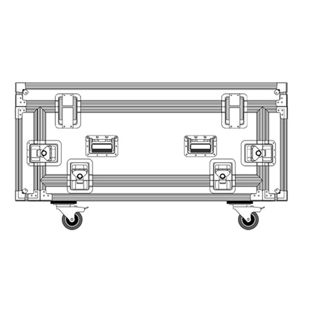 Flight case pour 6 modules GEO M6 + accessoires NEXO