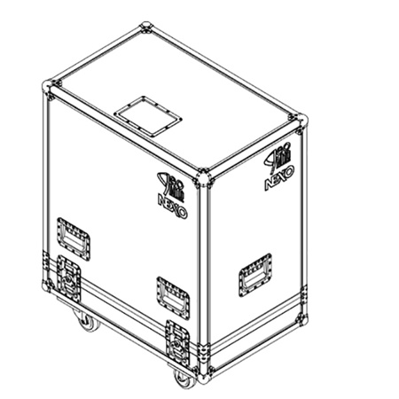 Flight case pour 6 modules GEO M10 + accessoires NEXO