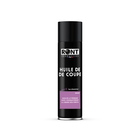 Huile de coupe en aérosol 520ml pour perçage et vissage - RONT