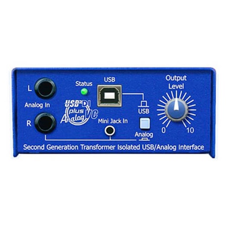 Boîte de direct stéréo USB/analog avec contrôle niveau sortie ARX