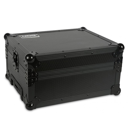 Flight case noir UDG universel pour platine vinyle avec trolley