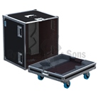 Flight-case type cloche Rythmes et Sons pour 2 enceintes D&B M4