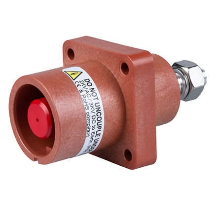 Embase PowerLock® femelle source 500A marron