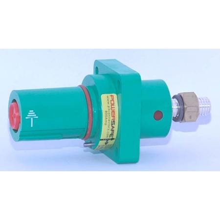 Embase PowerLock® drain mâle 750A verte