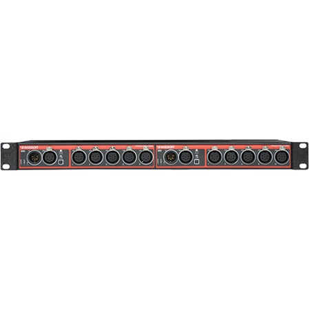 Double splitter booster 1:5+1 Swisson dmx 5pts rackable 1U