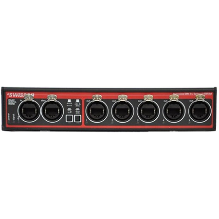 Splitter booster DMX/RDM Swisson 1:5+1 connecteurs RJ45