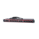 Double Splitter booster DMX/RDM Swisson 1:5+1 en RJ45 rackable 1U
