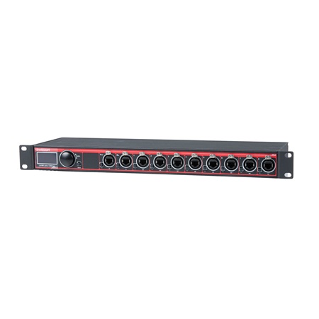 Splitter booster DMX RDM 2 univers-8 out optoisolées en RJ45 Swisson