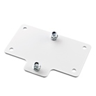 Plaque d'adaptation 4 pour support mural K&M 24471 blanc