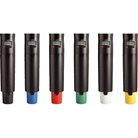 Lot de 5 terminaisons colorées pour émetteurs main AD2 SHURE