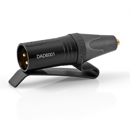 Adaptateur DPA microdot vers XLR 3 mâle avec alim phantom 48V