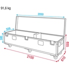 Flight-case DAP Audio pour le transport de WENTEX Pipe and Drape