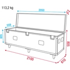 Flight-case DAP Audio pour le transport de WENTEX Pipe and Drape