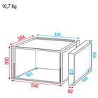 Rack 19'' classique économique SHOWGEAR - Profondeur standard - 6U