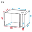 Rack 19'' classique économique SHOWGEAR - Profondeur standard - 8U