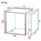 Rack 19'' classique économique DSHOWGEAR - Profondeur standard - 12U