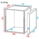 Rack 19'' classique économique SHOWGEAR - Profondeur standard - 16U