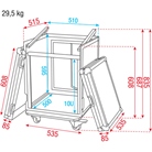 Régie 19'' SHOWGEAR Combi case 10U (vert.) x 10U (horiz.)