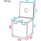 Flight-case SHOWGEAR pour une boulle à facette diamètre 50cm