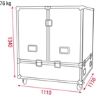 Flight-case SHOWGEAR pour une boulle à facette diamètre 100cm