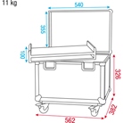 Flight-case SHOWGEAR Conical Adapter Case II