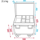 Flight-case SHOWGEAR pour crochets, colliers, élingues, accessoires