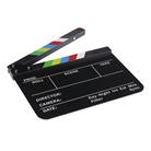Clap de cinéma de type ardoise CARUBA - Partie sup. en couleur