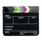 Clap de cinéma de type ardoise CARUBA - Partie sup. en couleur