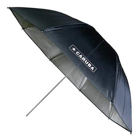 Parapluie Réflecteur Argenté/Silver CARUBA - Diamètre : 109cm