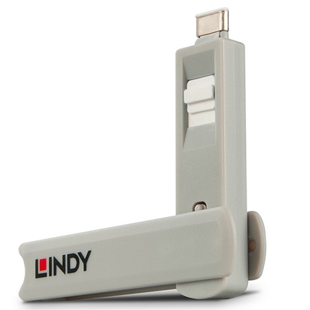 Clé pour verrous de ports USB type C ou Thunderbolt 3 LINDY - Blanc