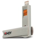 Clé pour verrous de ports USB type C ou Thunderbolt 3 LINDY - Orange