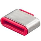 10VERROUS-USBC-R - Lot de 10 verrous ou bloqueurs de port USB type C LINDY rouge