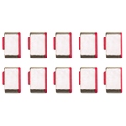 Lot de 10 verrous ou bloqueurs de port USB type C LINDY rouge