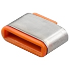 10VERROUS-USBC-O - Lot de 10 verrous ou bloqueurs de port USB type C LINDY orange