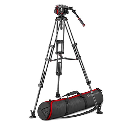 Kit trépied vidéo carbone MANFROTTO MVK504XTWINMC rotule MVH504XAH