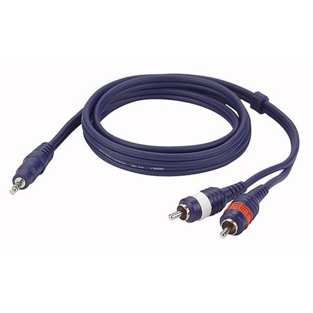 Cordon économique DAP Audio MiniJack 3,5mm - 2 RCA/CINCH - 1,5m