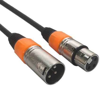 Cordon XLR 3 femelle - XLR 3 mâle économique ADJ - longueur 1 mètre