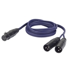 Cordon Y économique DAP Audio 1 XLR femelle - 2 XLR mâle - 1,5m