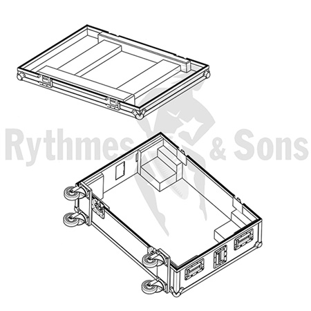 Flight-case Rythmes et Sons pour MA Lighting GRANDMA3 Light