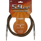 Cordon de guitare très flexible KLOTZ Vintage Jack mono 6.35 - 6m