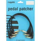 Lot de 3 cordons de patch asymétrique pour pédale KLOTZ - 15cm