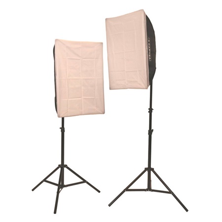 Kit de 2 boites à lumières soft box 50 x 70cm Led Daylight CARUBA