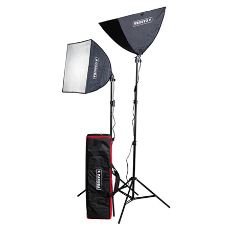 Kit de 2 boites à lumières soft box 50 x 50cm Led Daylight CARUBA