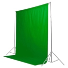 FOND-VERT2X3 - Fond tissus économique CARUBA pour photo ou vidéo - Vert Incrustation