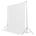 FOND-BLANC2X3 - Fond tissus économique CARUBA pour photo ou vidéo - Blanc