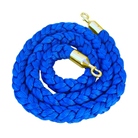 Corde de guidage tressée pour poteau à corde - Long : 2m - Bleu