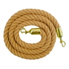 Corde de guidage tressée pour poteau à corde - Long : 2m Ecru/Chanvre
