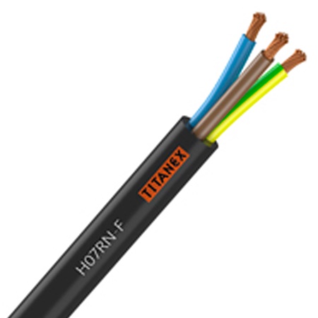 Câble H07RN-F TITANEX 4G1.5mm² - couronne de 50m