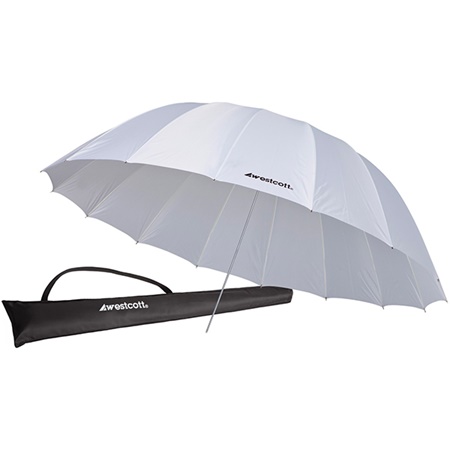 Parapluie réflecteur Blanc satiné WESTCOTT 7' - Diamètre : 210cm