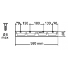 Support mural universel fixe ERARD PRO pour écran LCD VESA 600